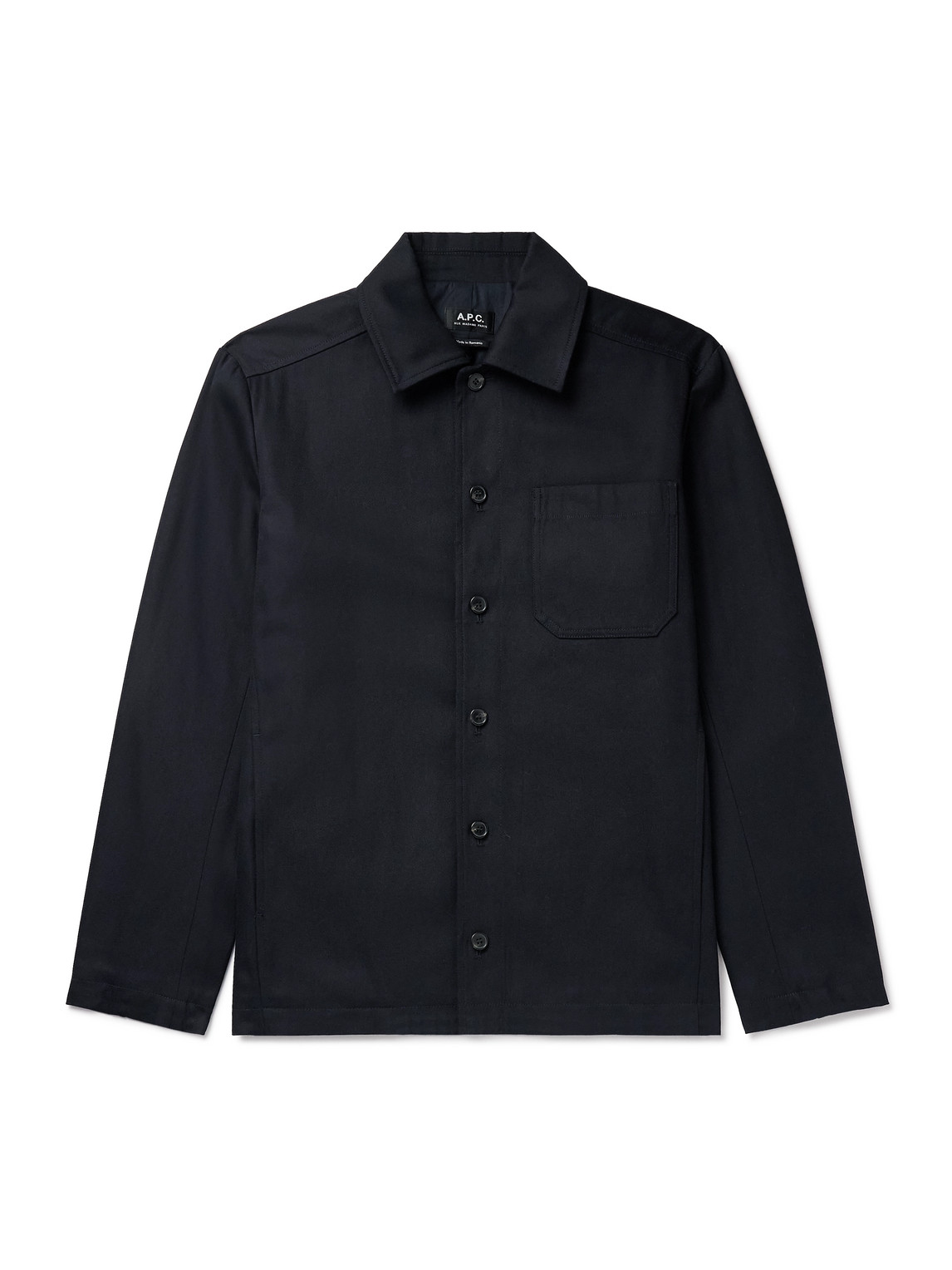 Jeffray Cotton and Wool-Blend Twill Overshirt