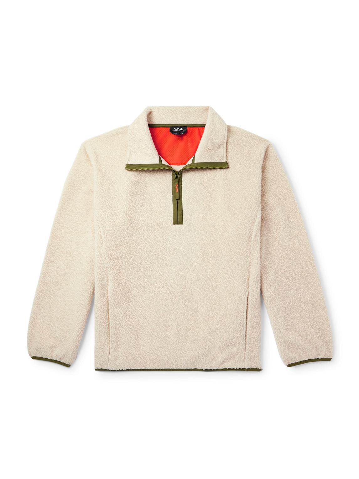 Sweat Willy Shell-Trimmed Fleece Half-Zip Sweatshirt