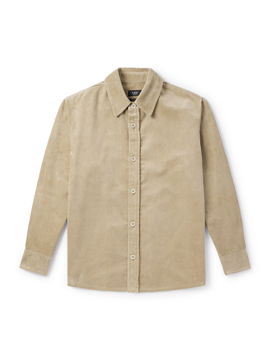 Bobby Logo-Embroidered Cotton-Corduroy Overshirt