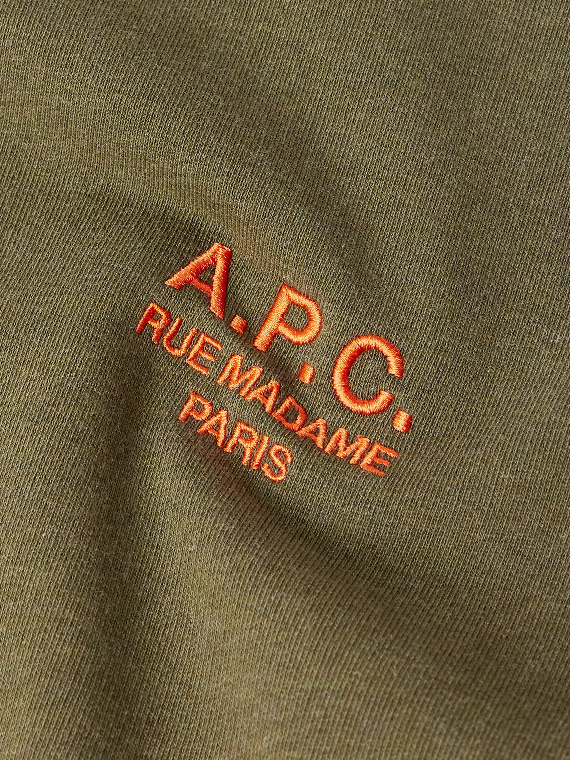 Apc Logo-embroidered Cotton-blend Jersey Sweatshirt