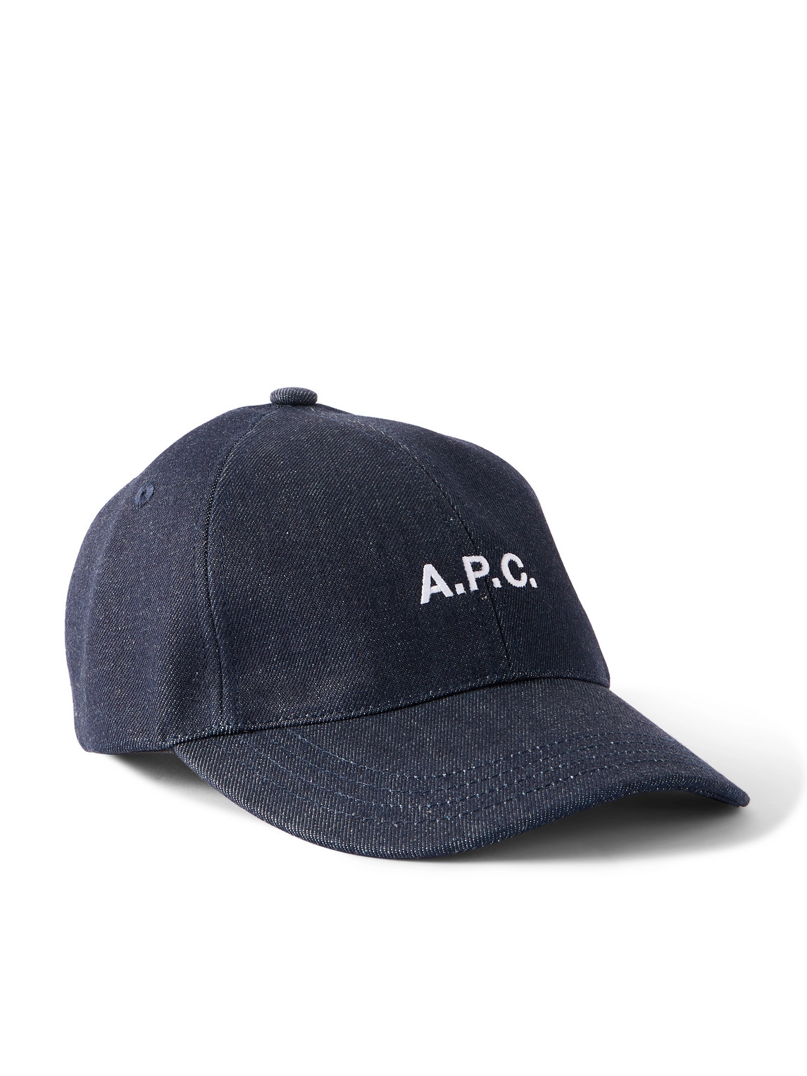 Charlie Logo-Embroidered Denim Baseball Cap
