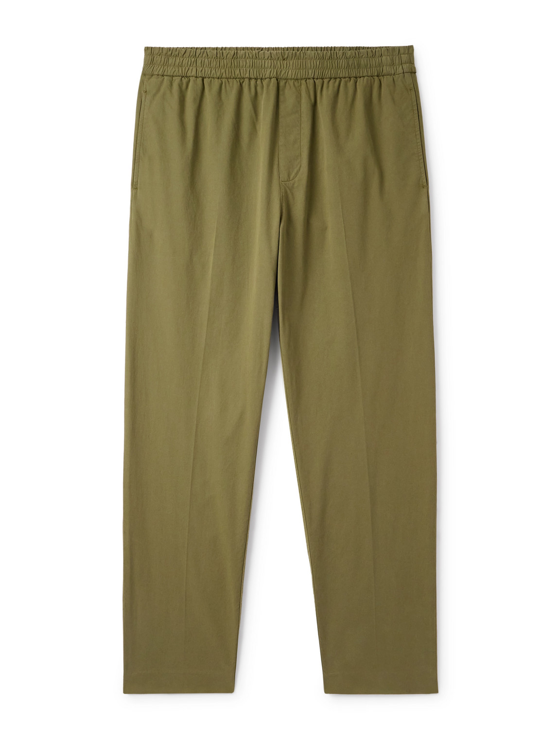 Apc Pieter Straight-leg Pleated Cotton Trousers
