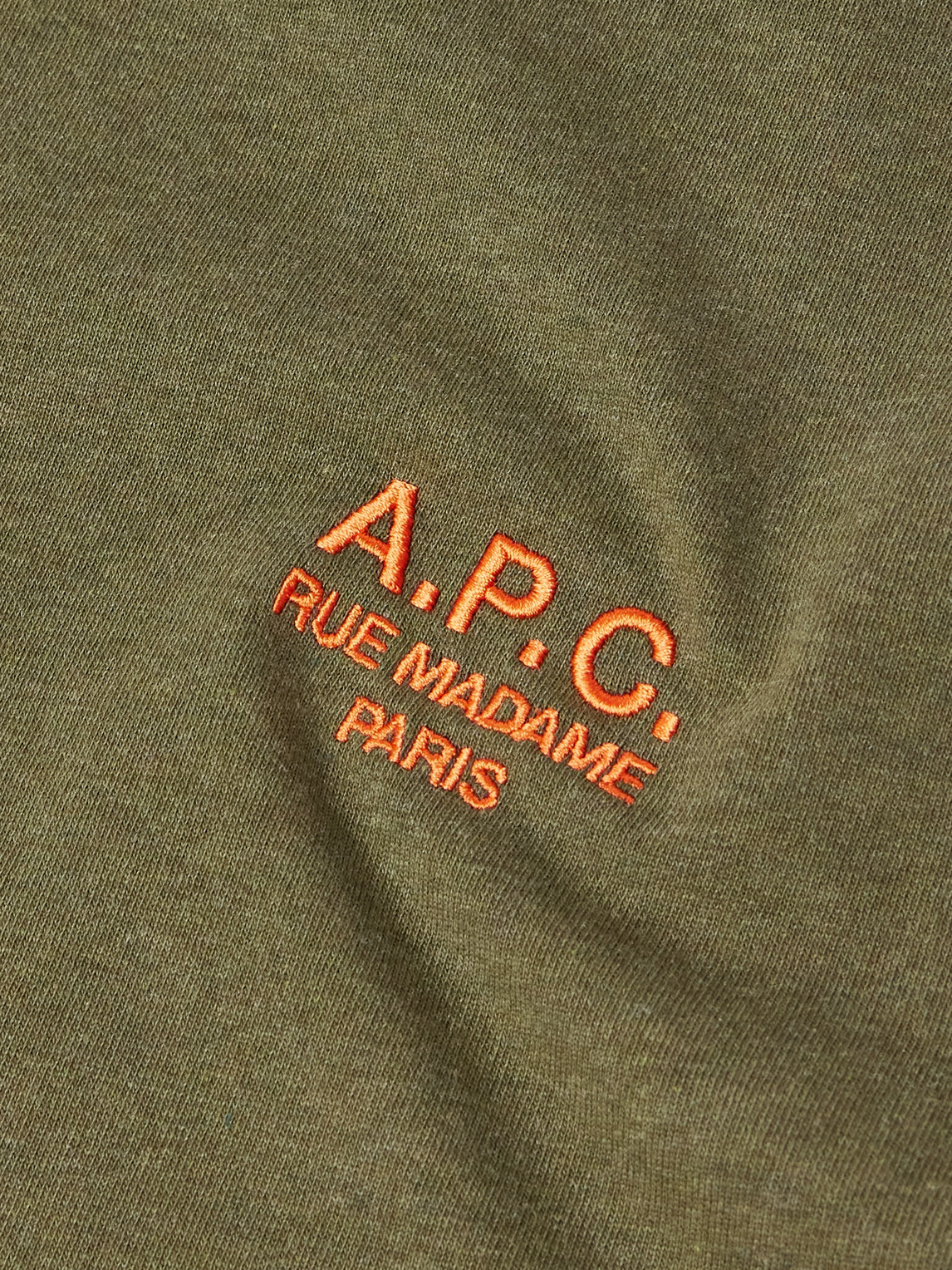 Apc Logo-embroidered Cotton-jersey T-shirt