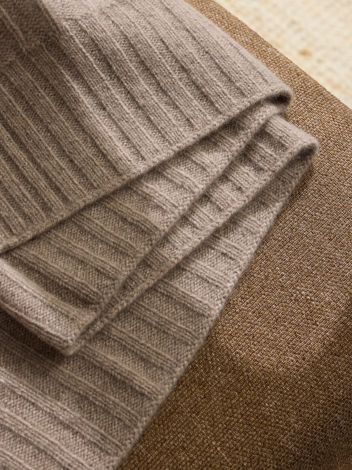 Ralph Lauren Home - Cable-knit Cashmere Throw - Men - Brown 