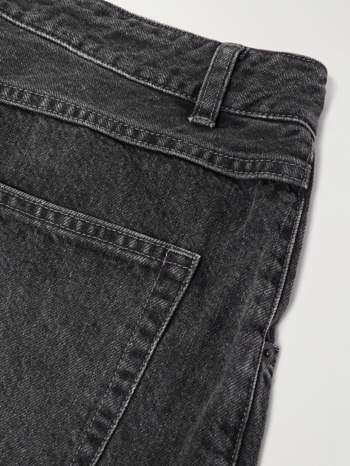 Needles H.d. Buggy Wide-leg Drawstring Jeans In Black