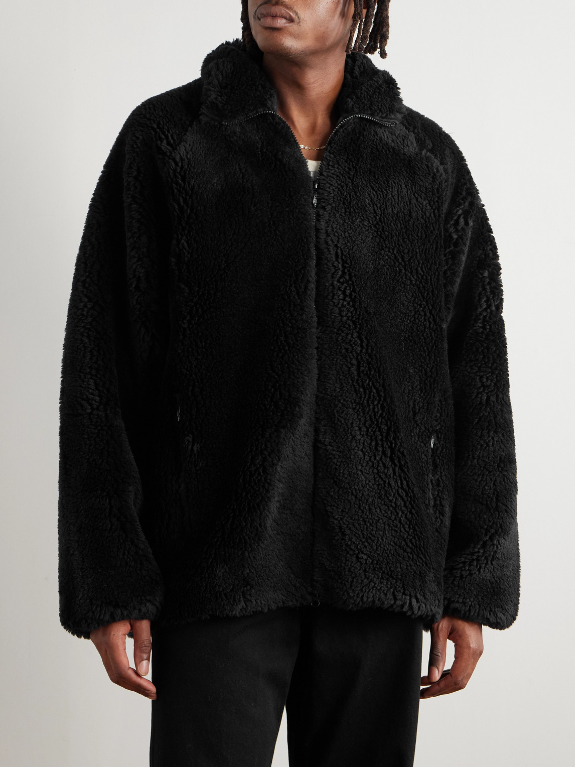 Needles Plush Jacket In Black