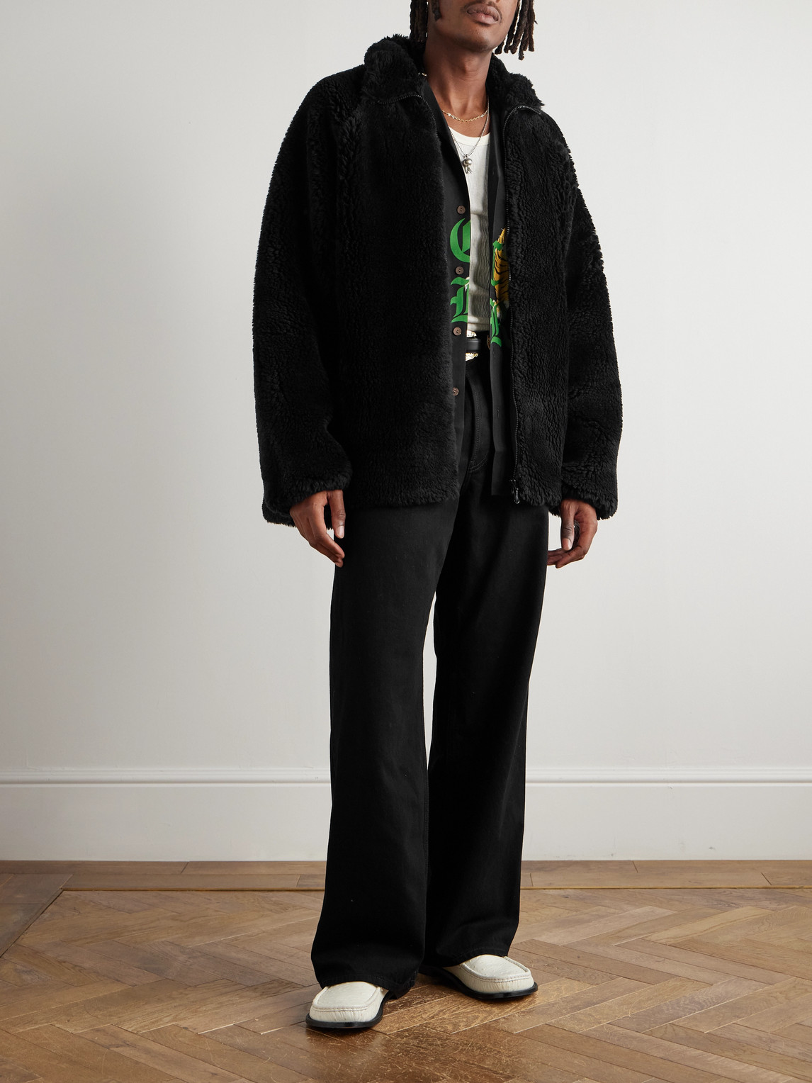 Needles Plush Jacket In Black