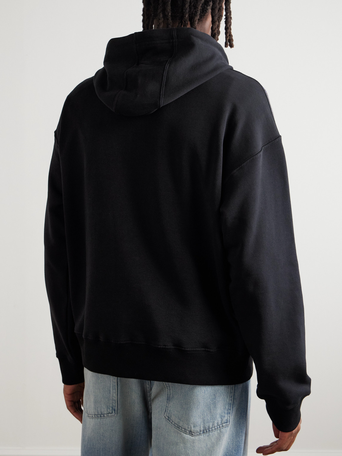Missoni Kapuzen-sweatshirt Mit Zickzack-einsatz In Black