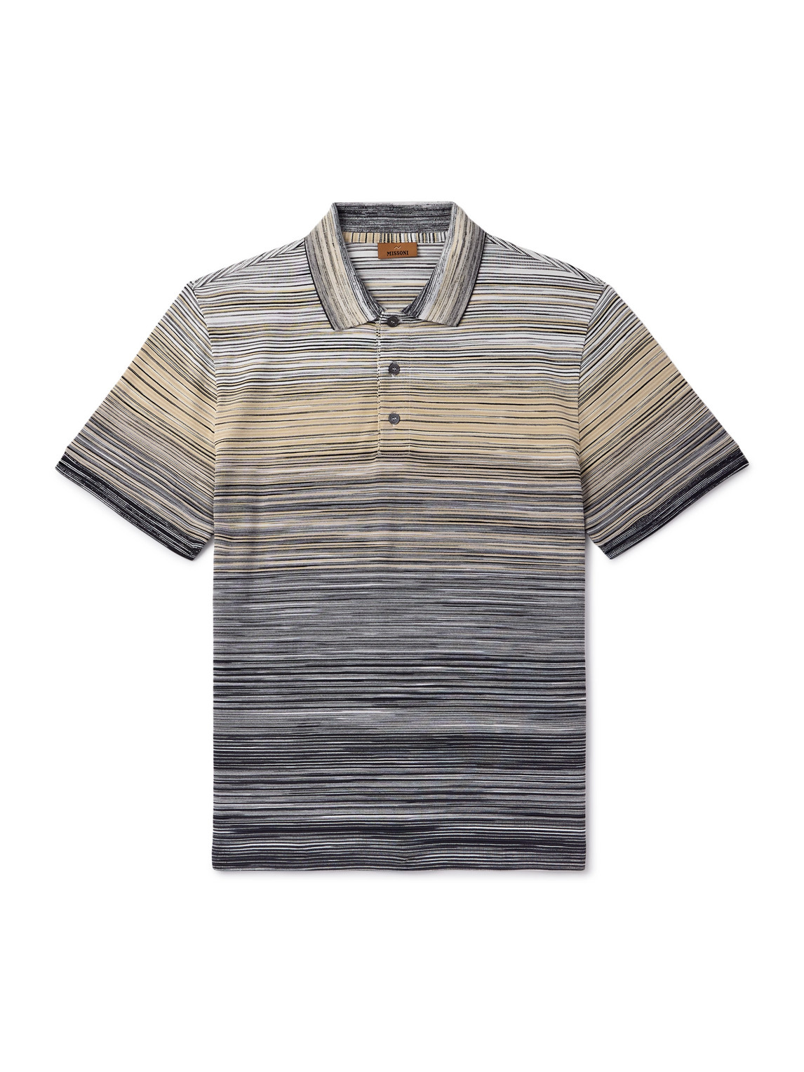 Missoni Space-dyed Cotton-piqué Polo Shirt
