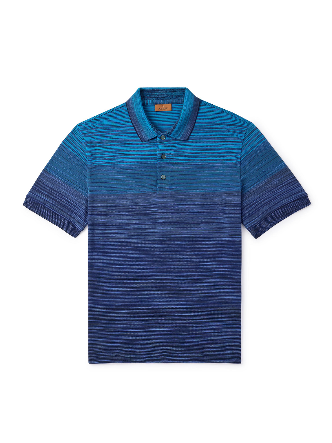 Missoni Space-dyed Cotton-piqué Polo Shirt