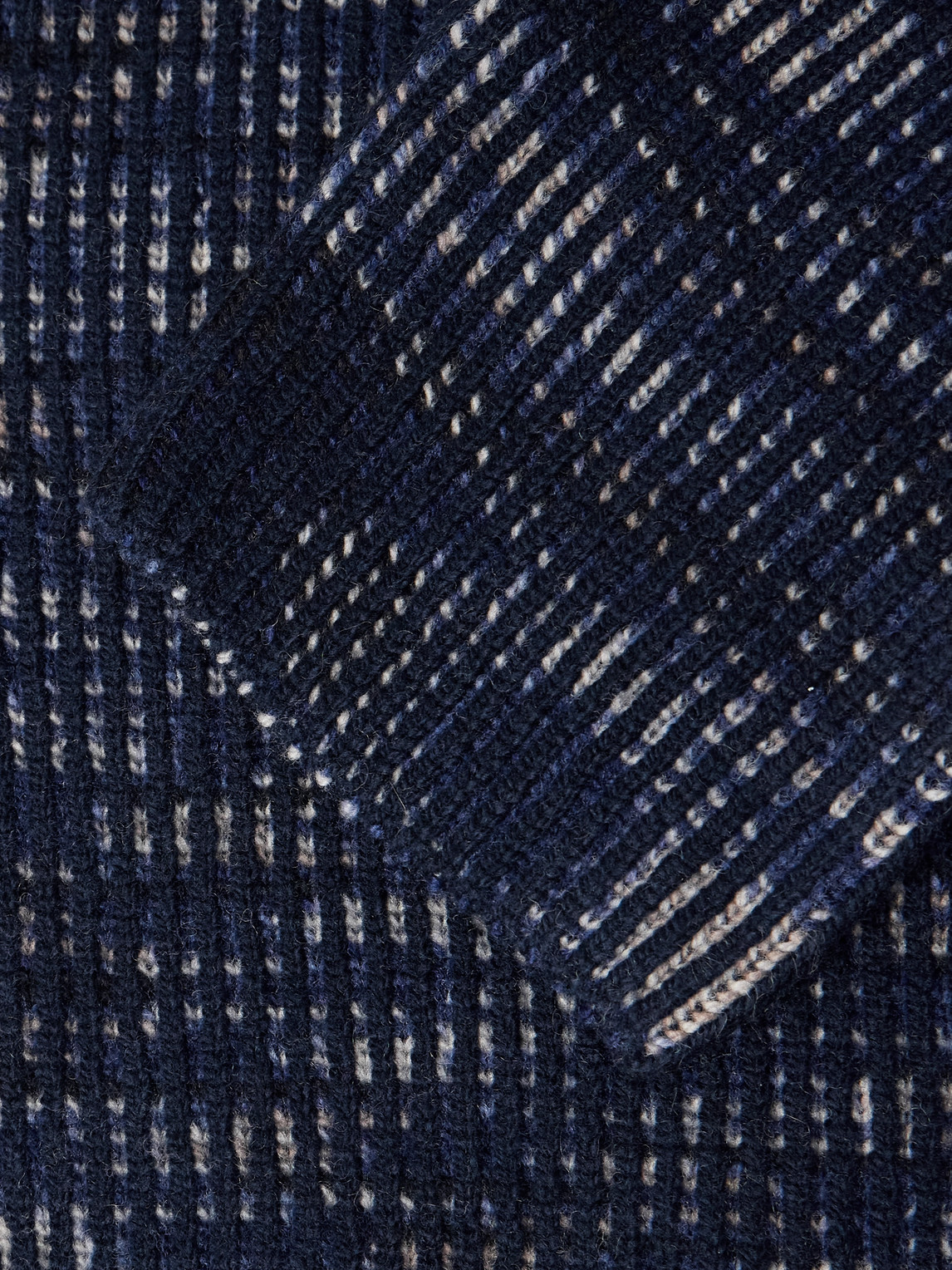 Missoni Unstructured Space-dyed Ribbed Wool Blazer In Blue