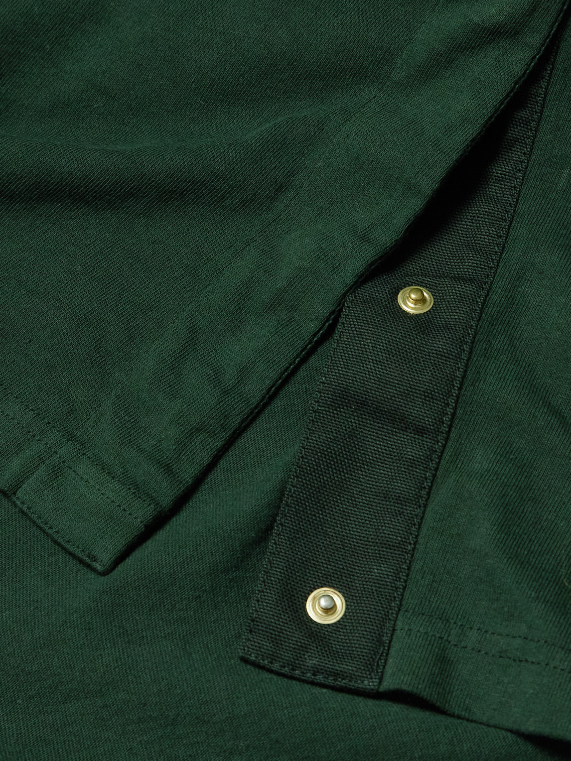 Sacai Carhartt Wip Logo-appliquéd Canvas-trimmed Cotton-jersey T-shirt In Green