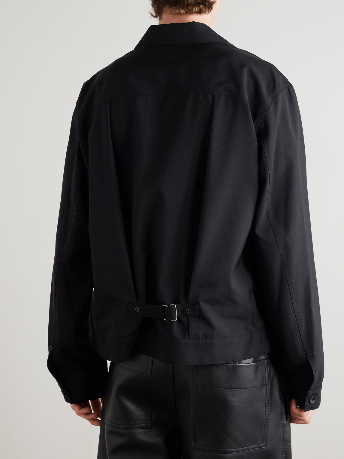 Sacai Woven Shirt In Black