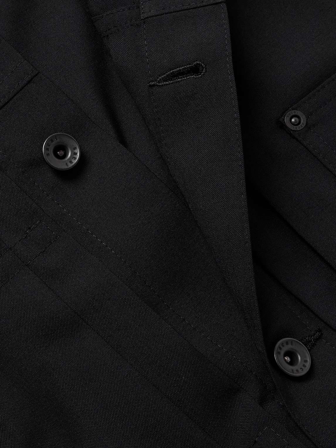 Sacai Woven Shirt In Black