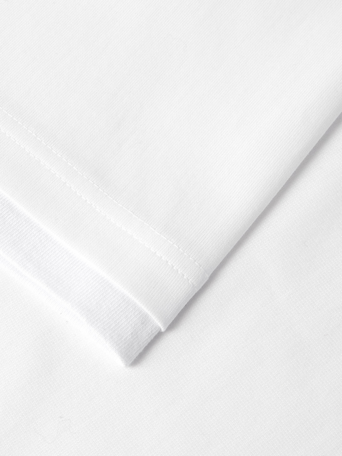 Sacai Layered Cotton-jersey T-shirt In White