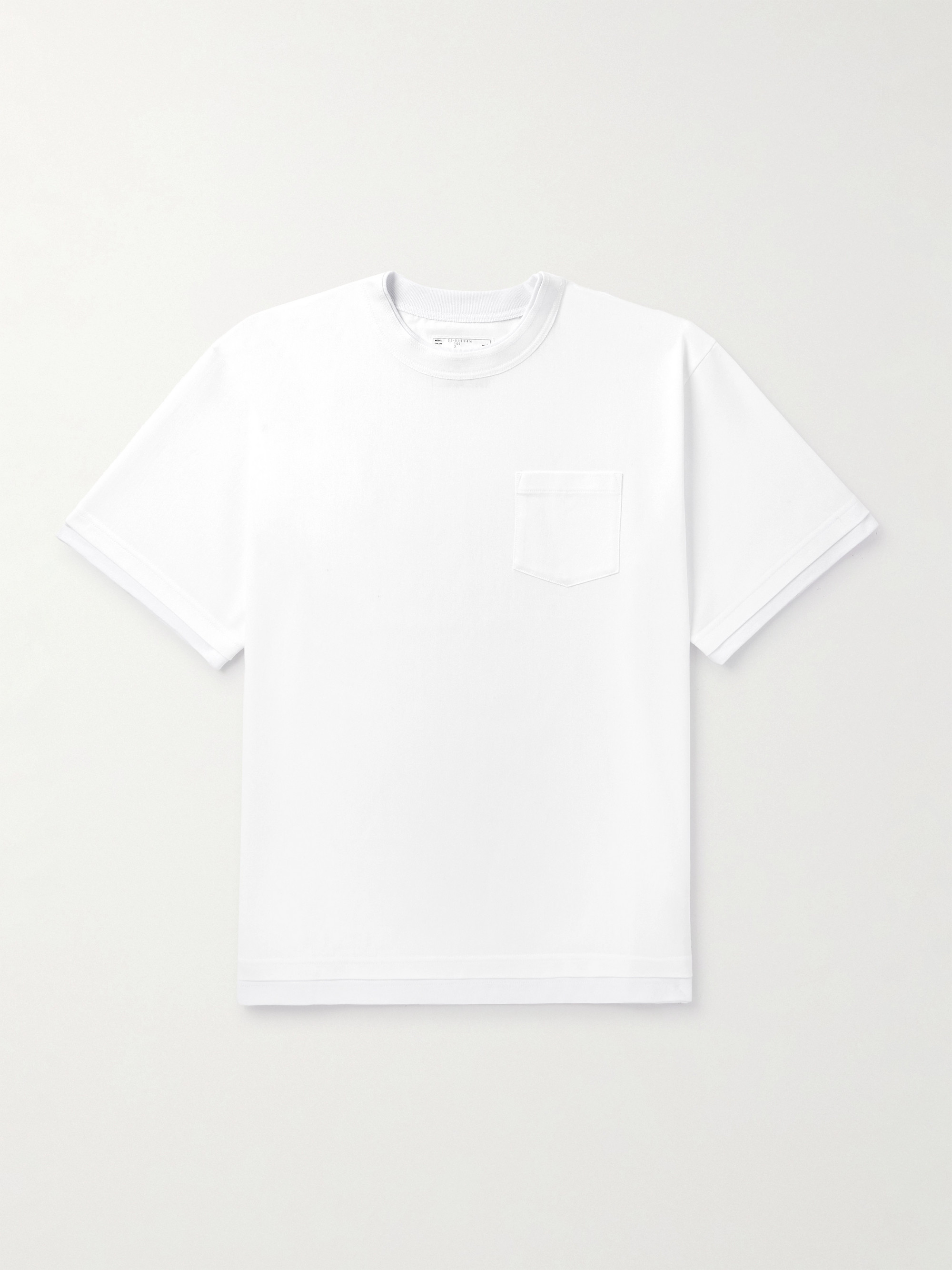 Layered Cotton-Jersey T-Shirt - Image 1
