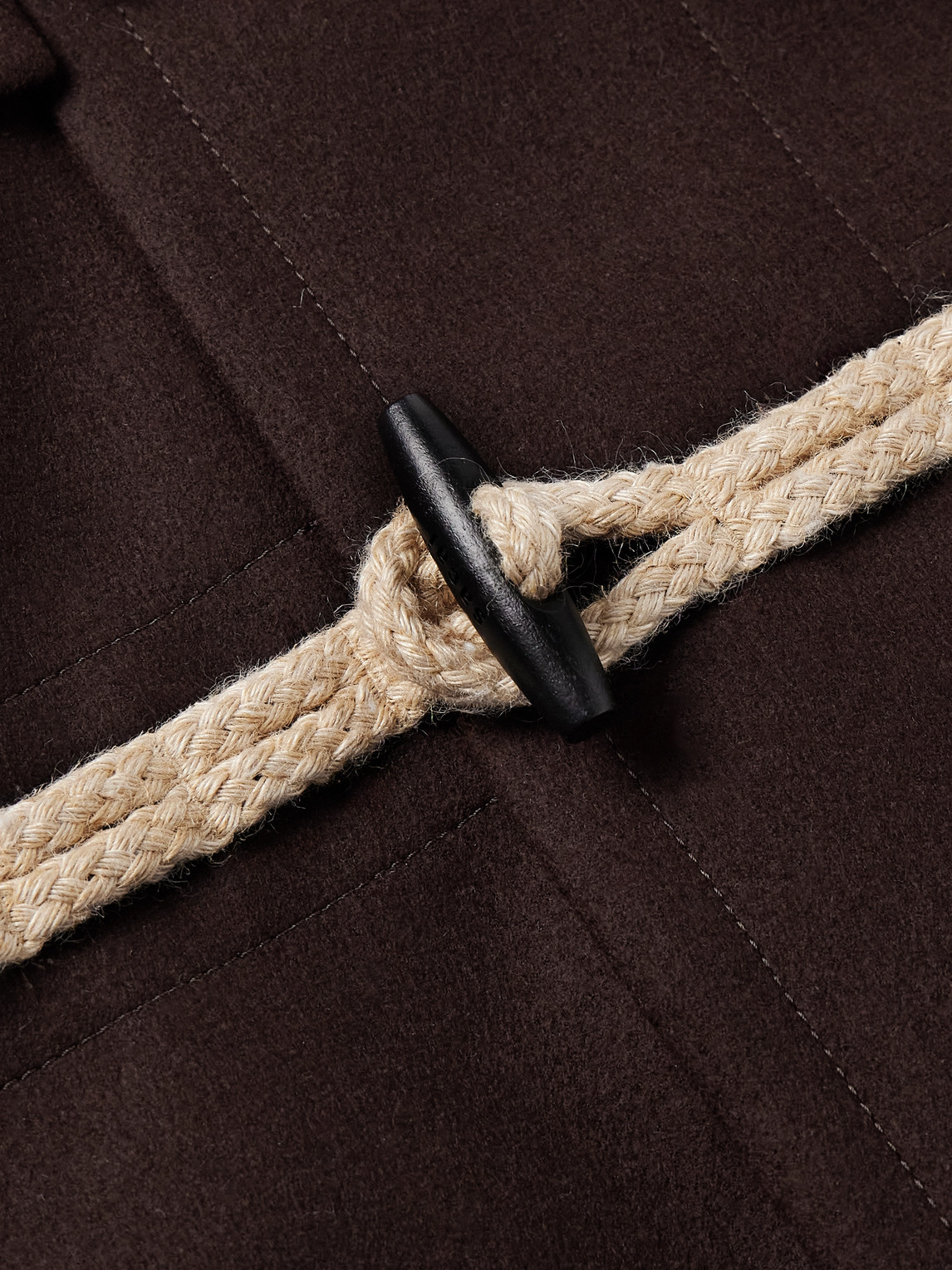 Sacai Brown Wool Melton Bomber Jacket In Brown