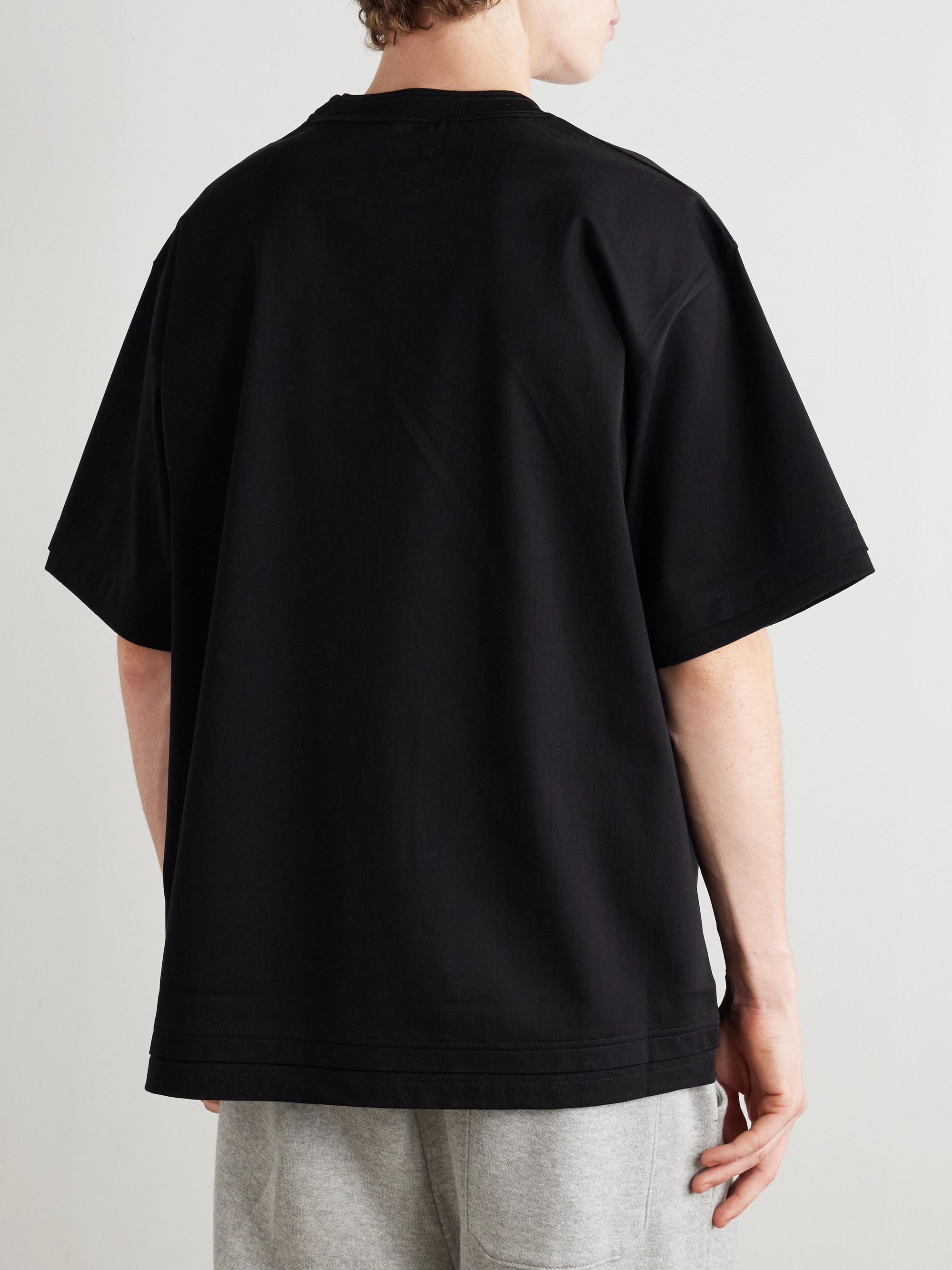 Layered Cotton-Jersey T-Shirt — Image 11
