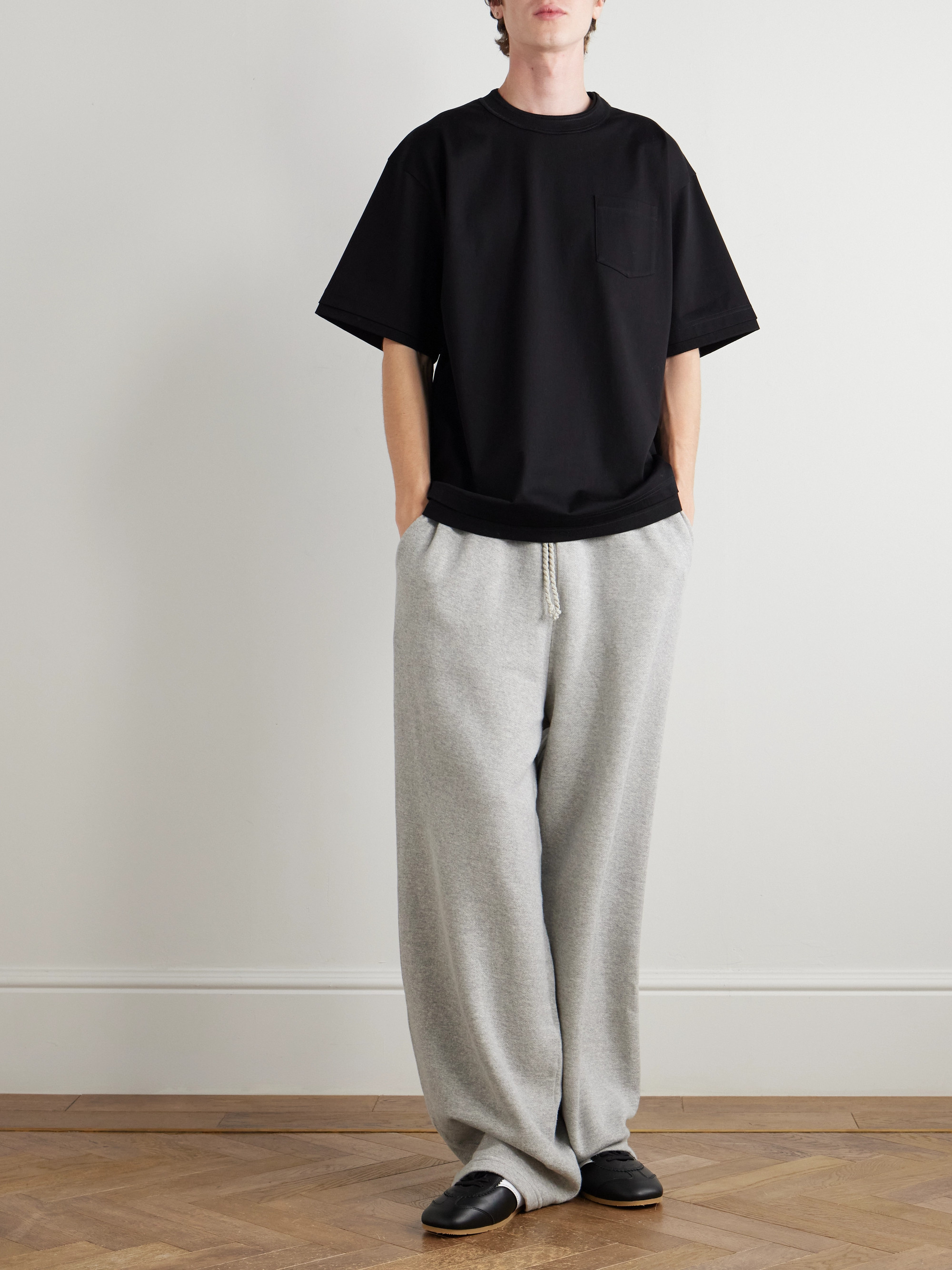 Layered Cotton-Jersey T-Shirt — Image 10