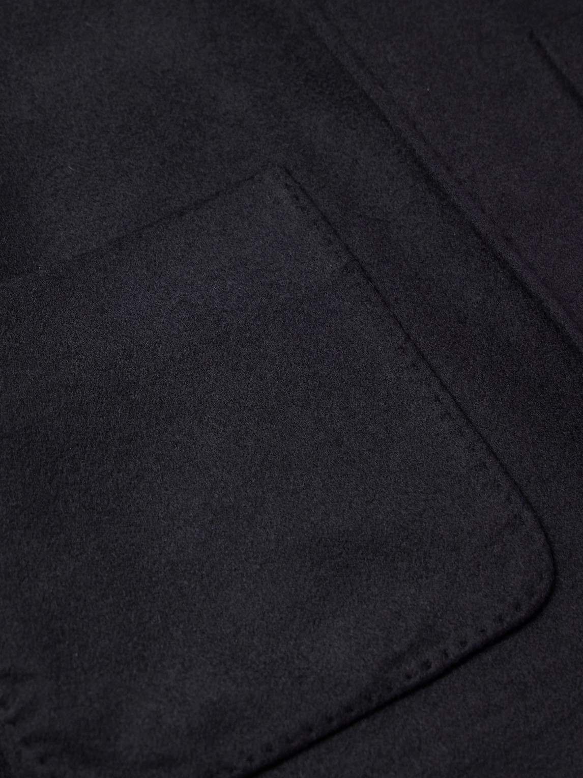 Altea Seth Cashmere-felt Overshirt In Blue