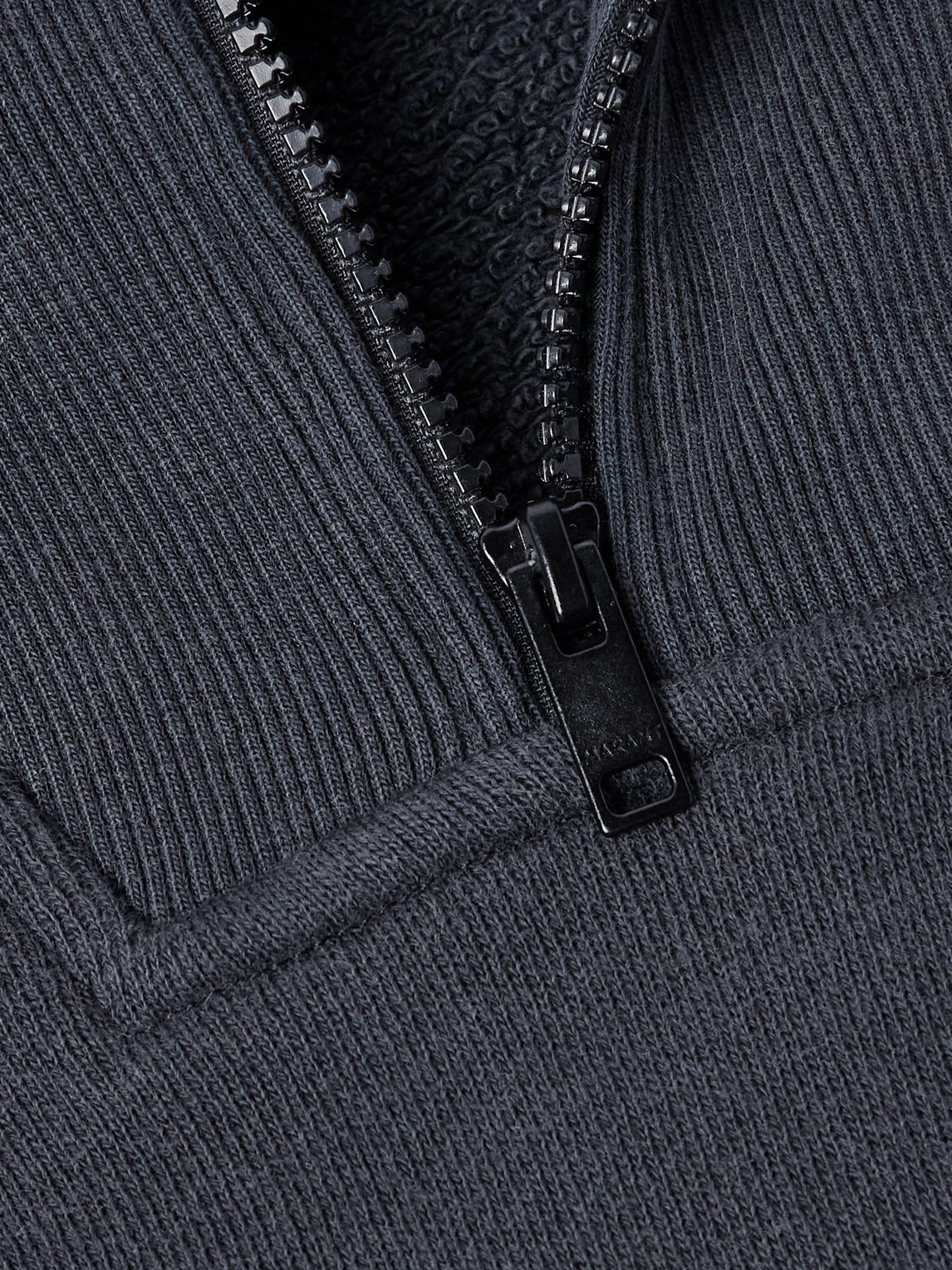 Isabel Marant Malone Cotton-jersey Half-zip Sweatshirt In Black