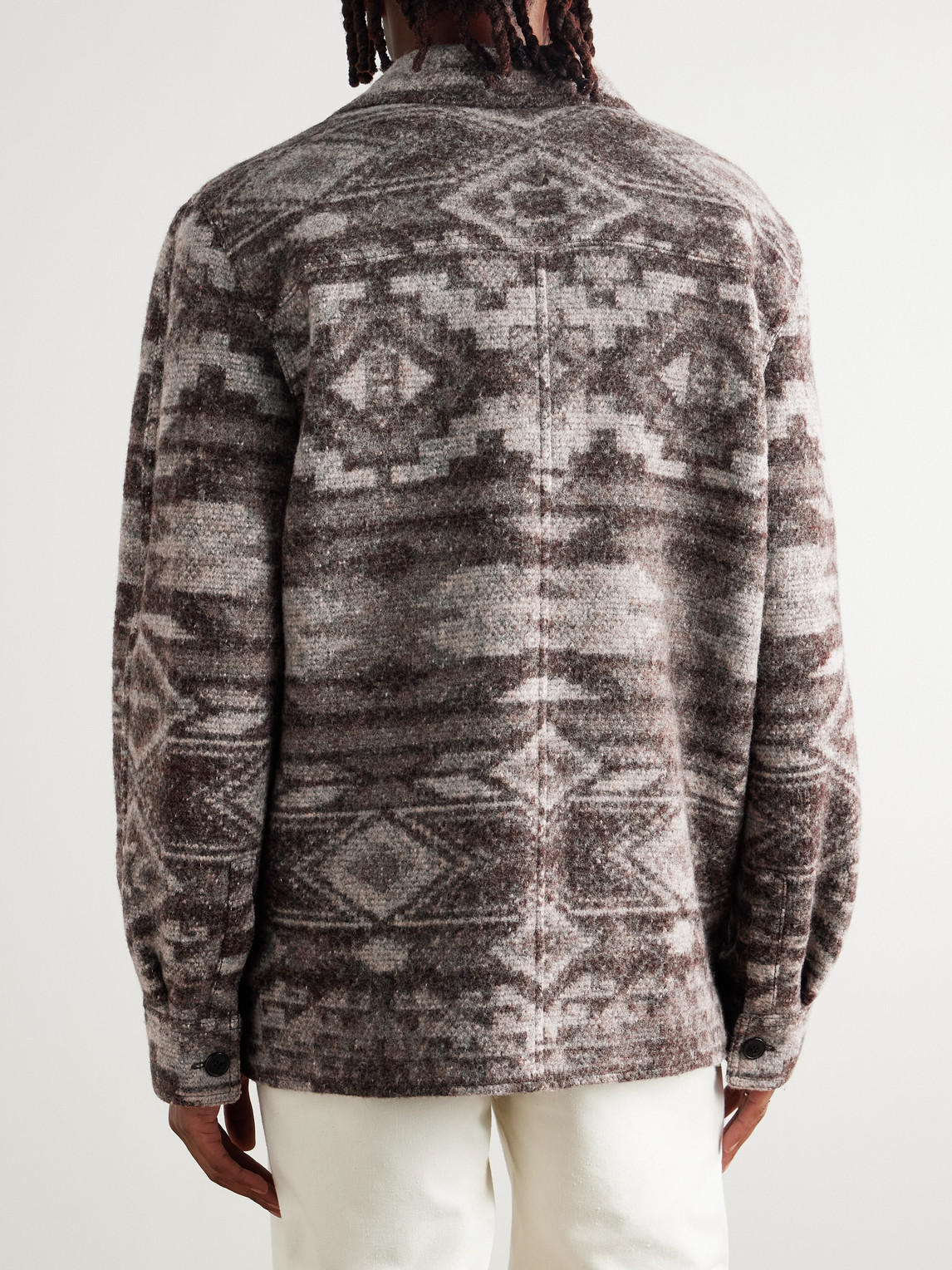 Isabel Marant Kevron Flannel Overshirt In Multi