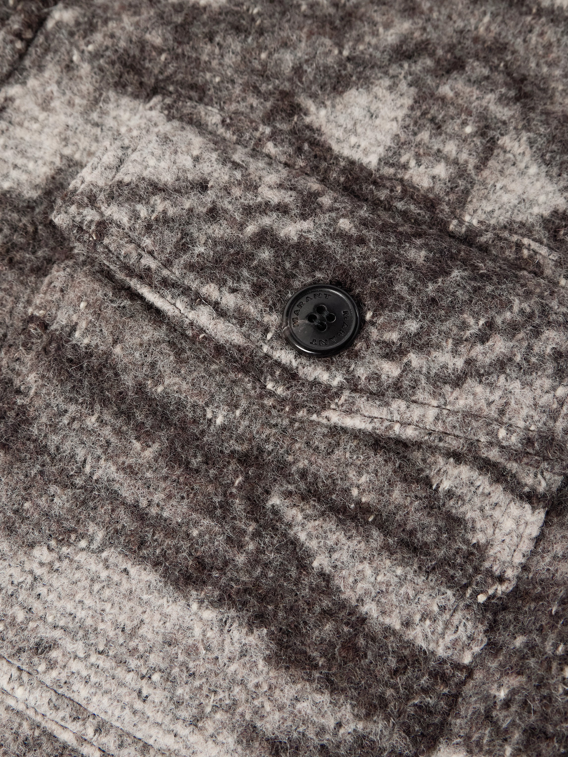 Isabel Marant Kevron Flannel Overshirt In Multi