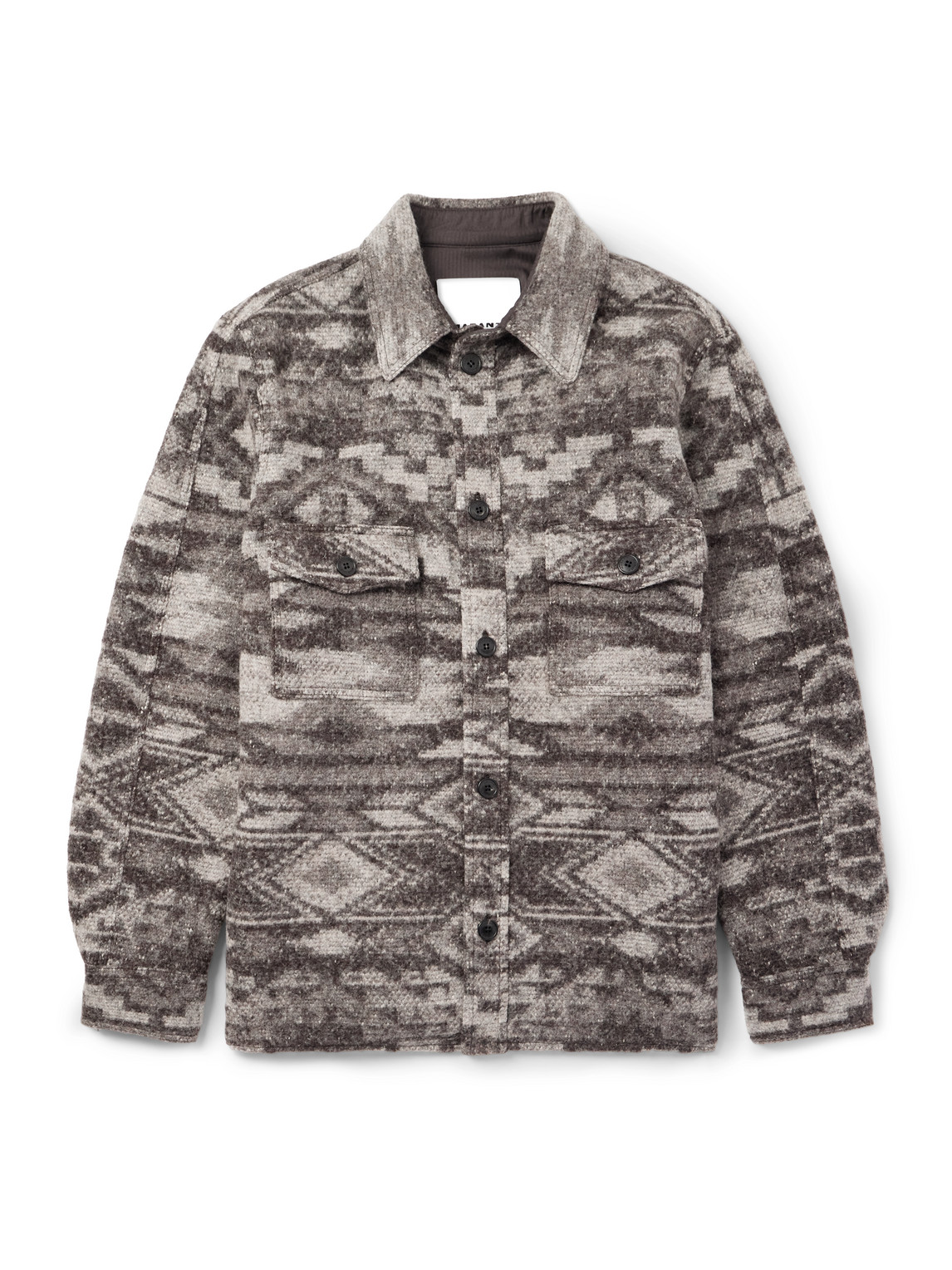 Isabel Marant Kevron Flannel Overshirt In Multi