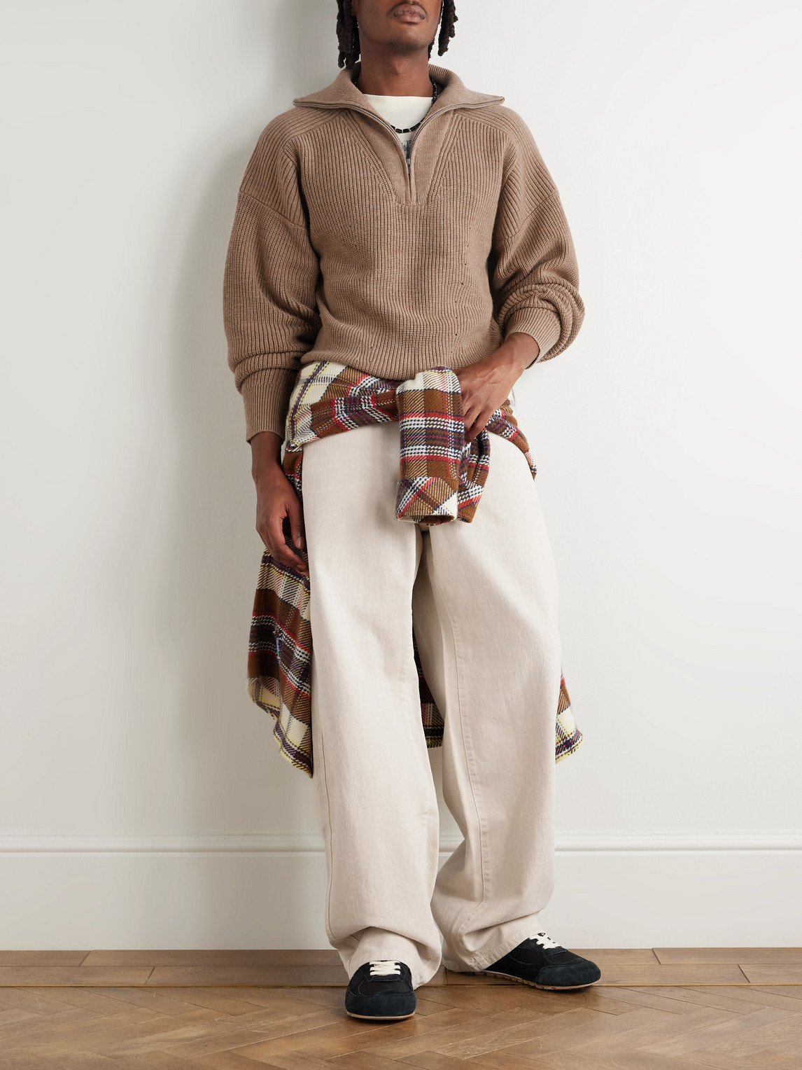 Isabel Marant Jameson Wide-leg Jeans In Neutral