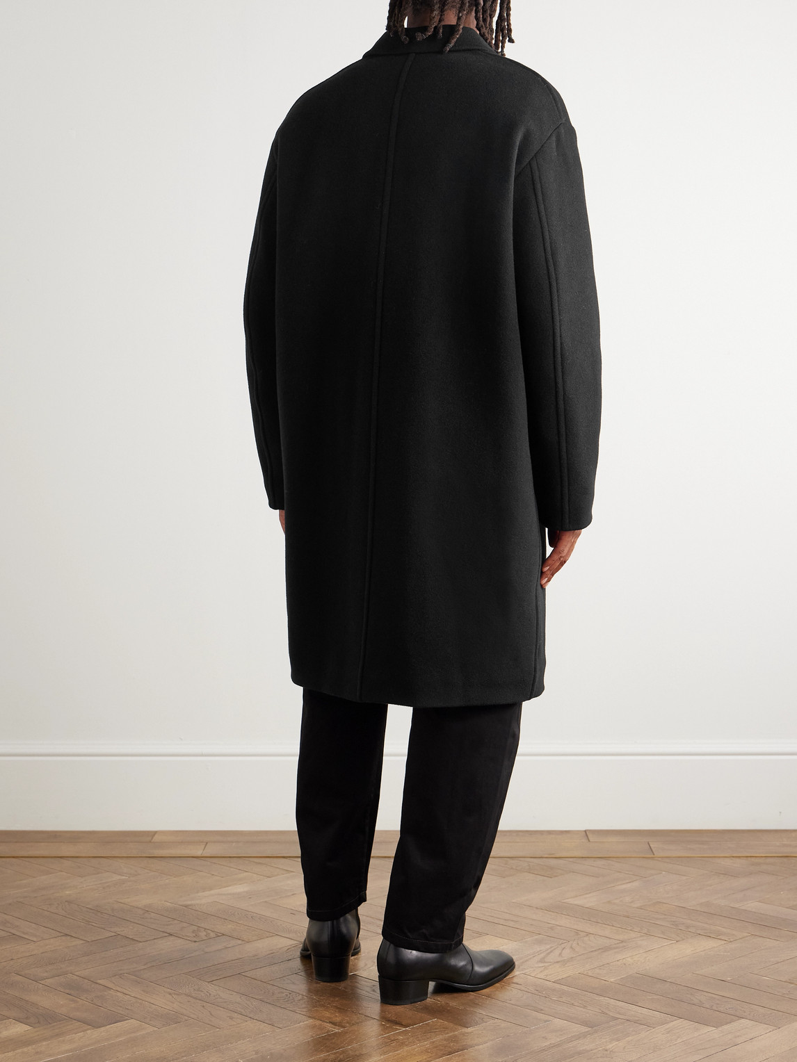 Isabel Marant Kirk Wool-blend Overcoat In Black