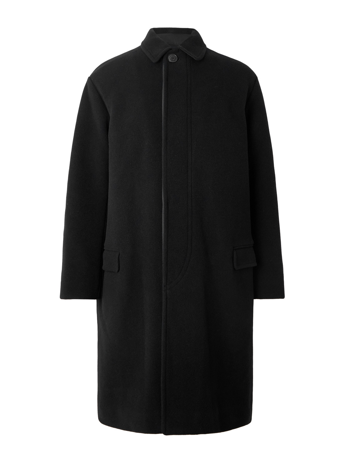 Isabel Marant Kirk Wool-blend Overcoat In Black