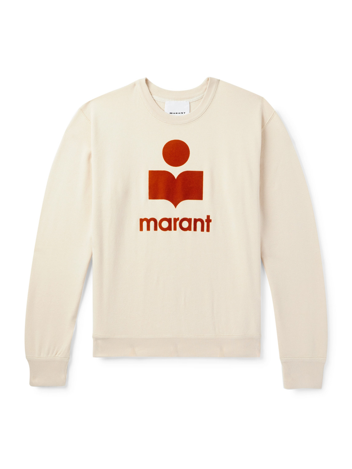 Mikoy Logo-Flocked Cotton-Blend Jersey Sweater