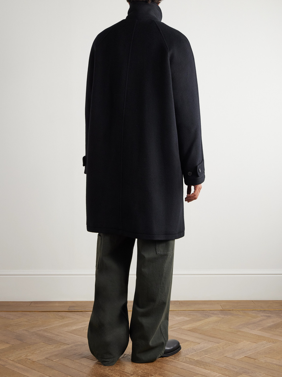  Mfpen - Accession Brushed Recycled-wool Coat - Men - Black - Xxl 