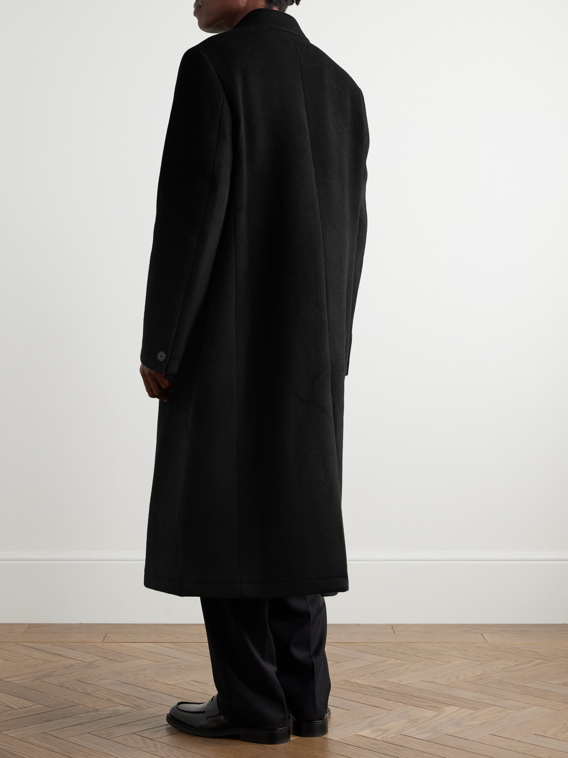 Conference Double-Breasted Recycled-Wool Coat