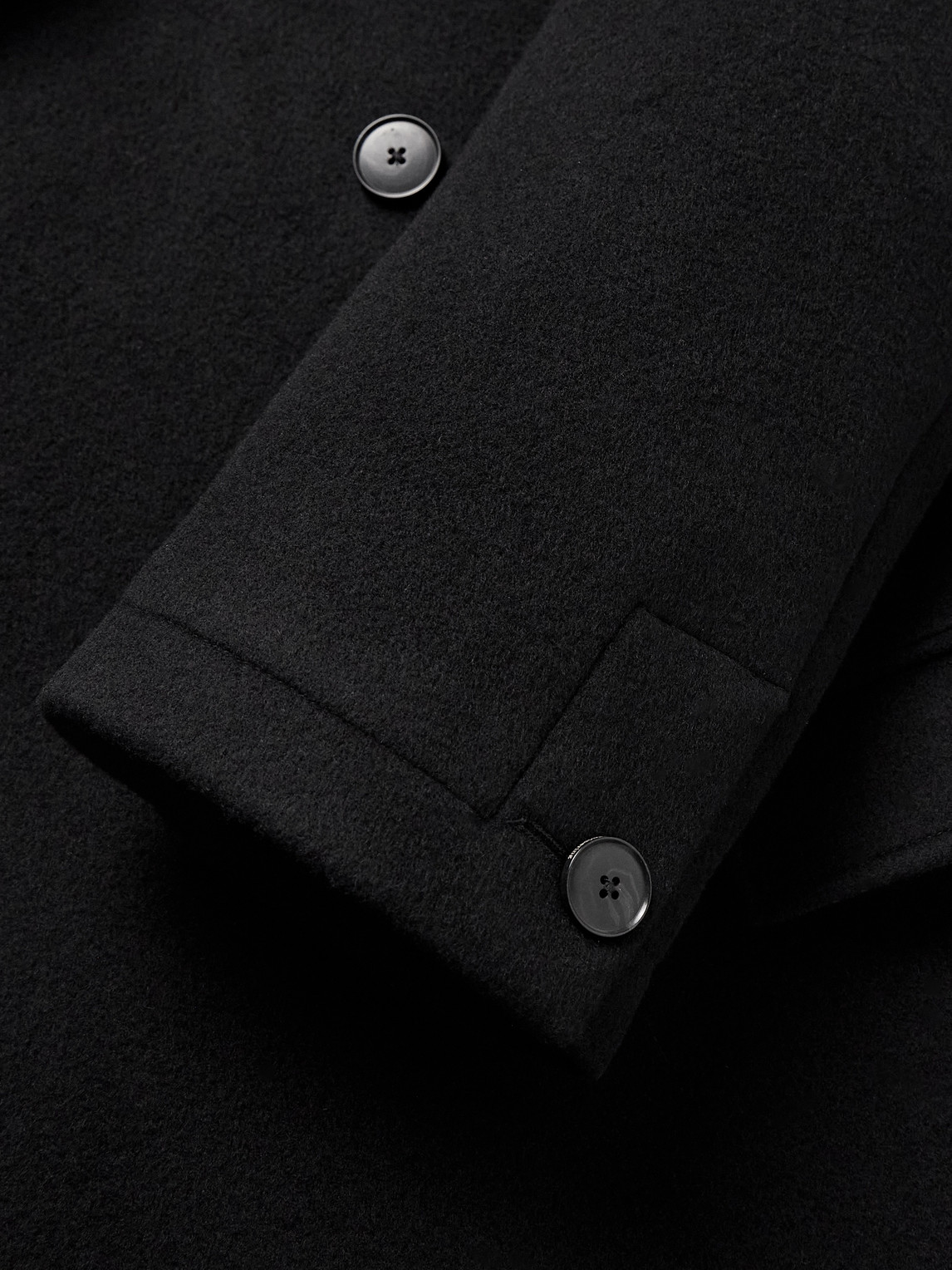 Conference Double-Breasted Recycled-Wool Coat