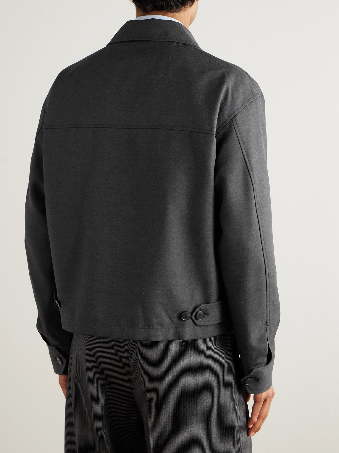 Mfpen Mail Wool-twill Jacket In Black