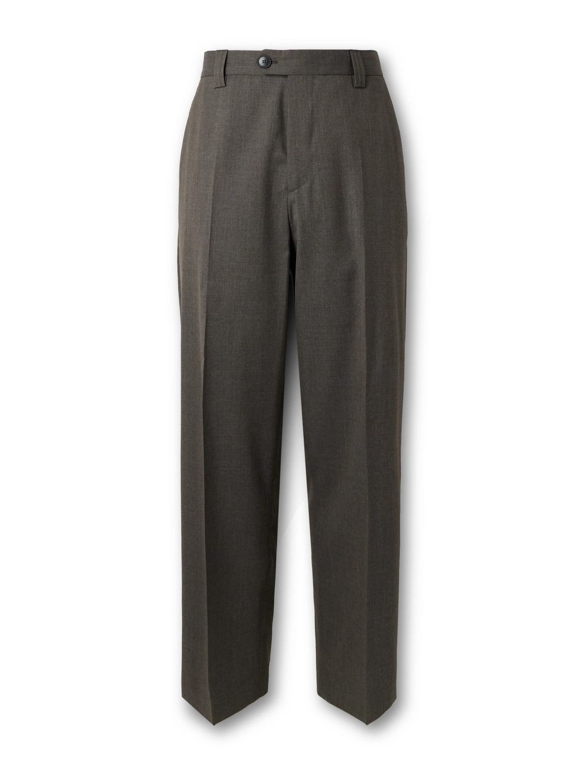 Mfpen Study Straight-leg Wool Trousers In Gray