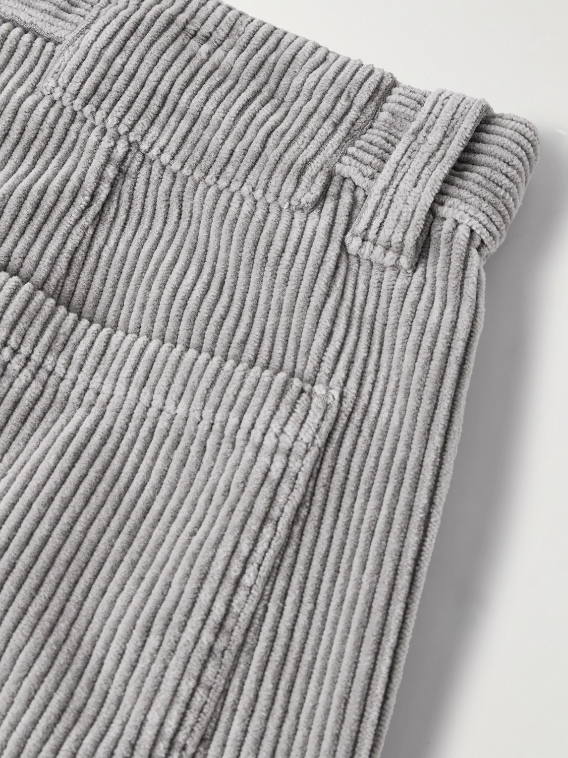 Mfpen Straight-leg Cotton-corduroy Trousers In Gray