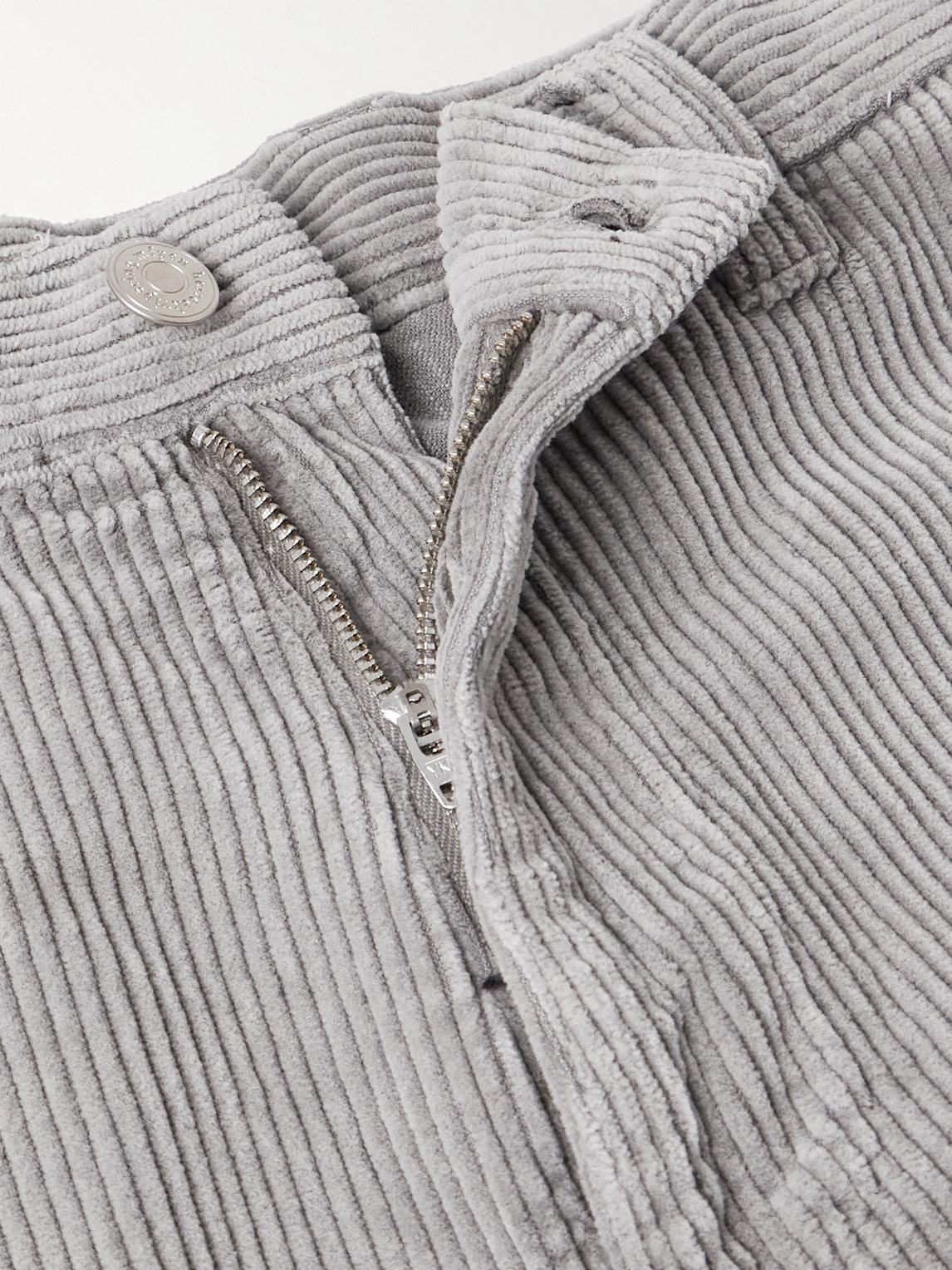 Mfpen Straight-leg Cotton-corduroy Trousers In Gray