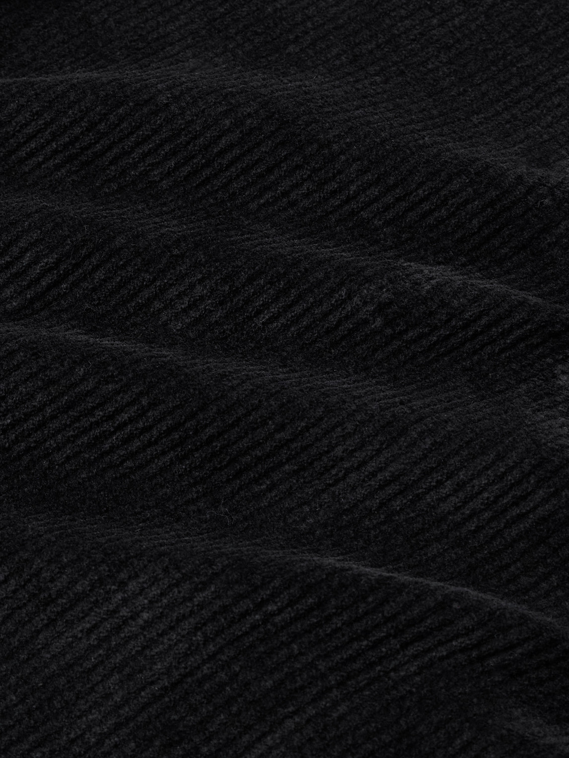 Mfpen Leisure Cotton Zip-up Sweater In Black