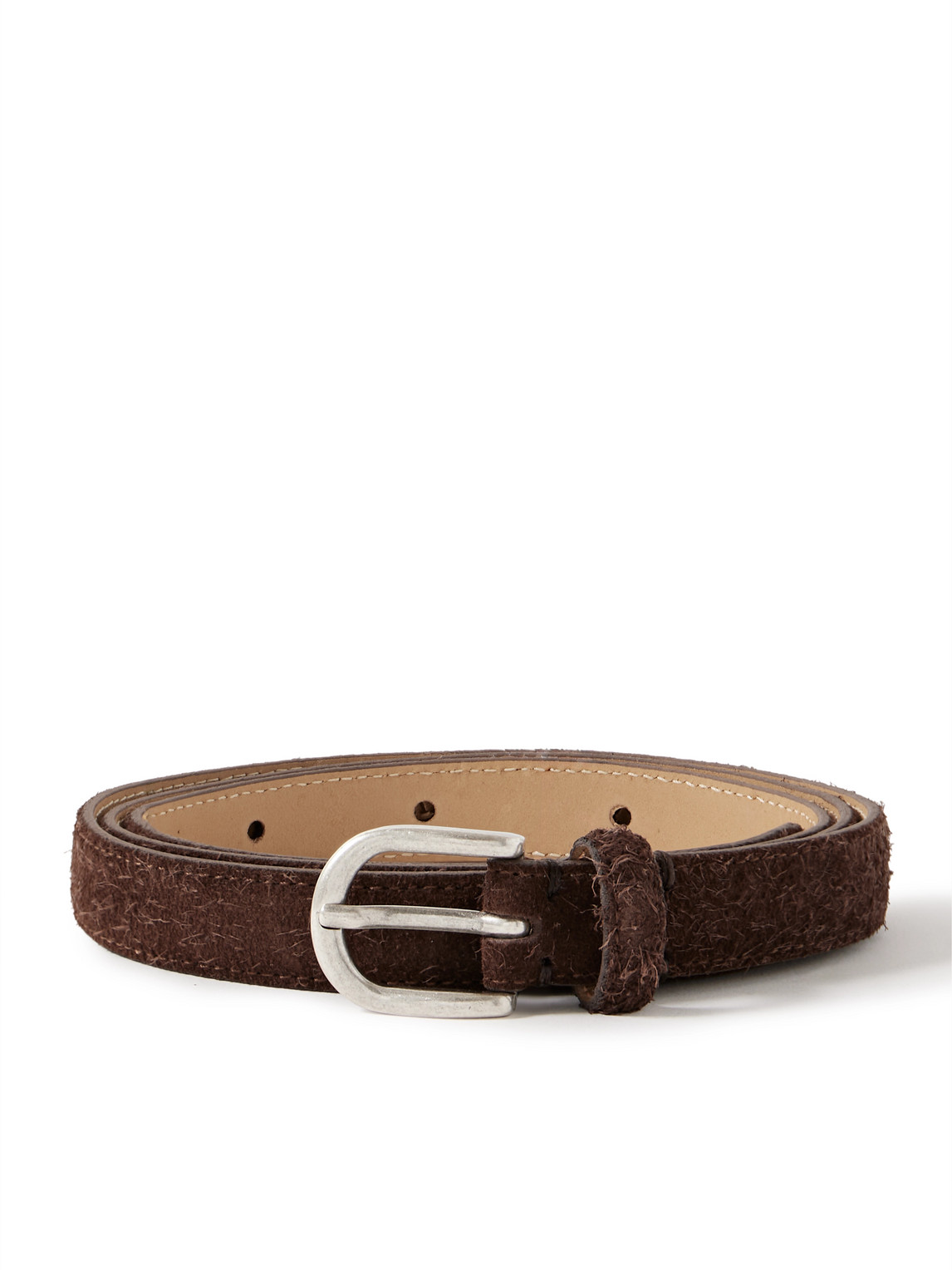 Mfpen 2cm Brushed-suede Belt In Brown