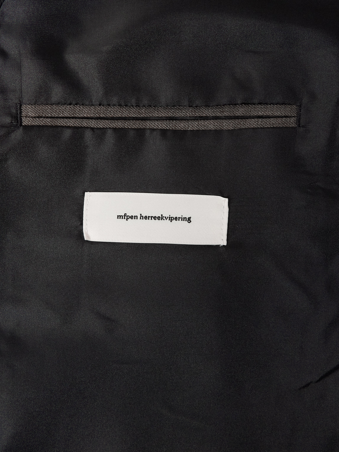 Mfpen Double-breasted Wool-twill Suit Jacket In Gray