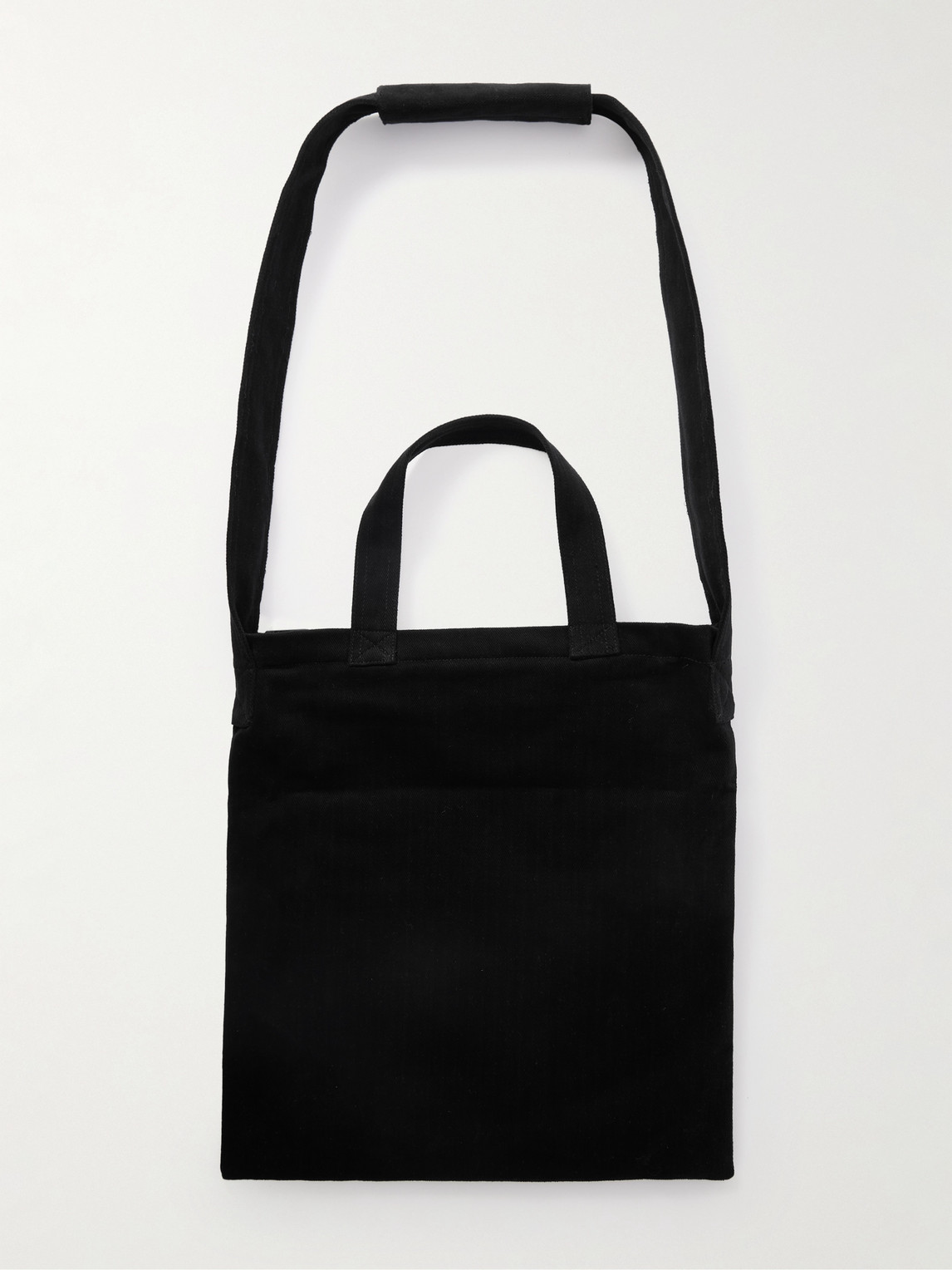 Mfpen Routine Logo-appliquéd Brushed-twill Tote Bag In Black