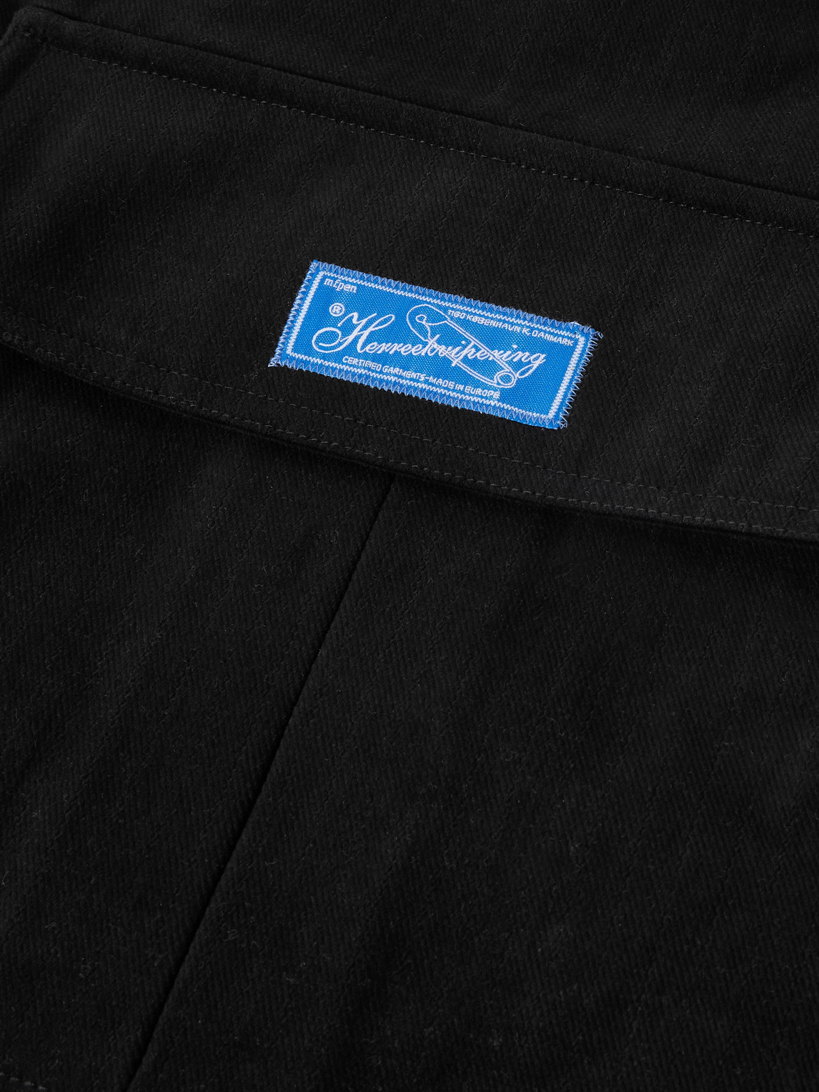 Mfpen Routine Logo-appliquéd Brushed-twill Tote Bag In Black