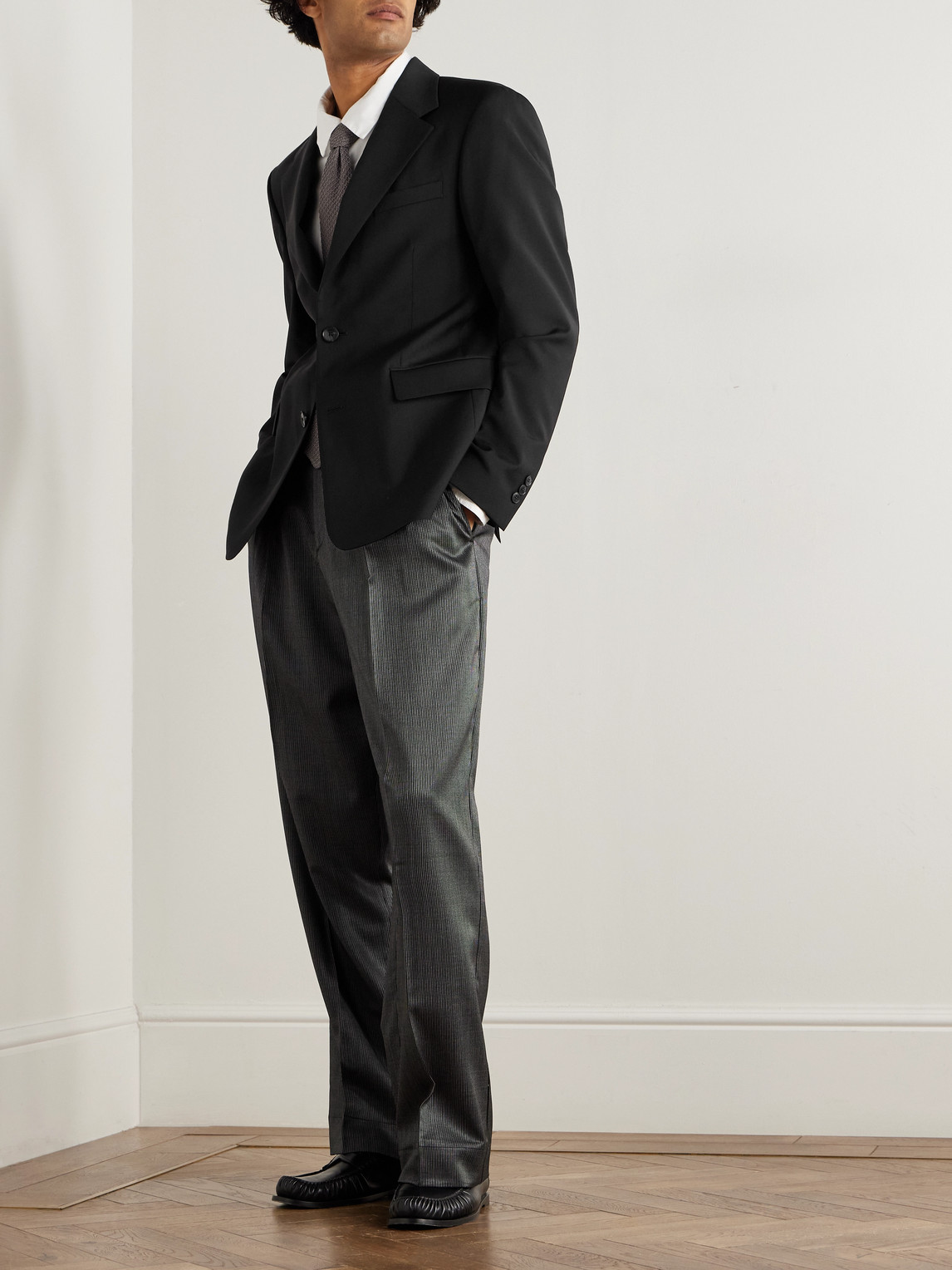 Mfpen Wool-twill Suit Jacket In Black