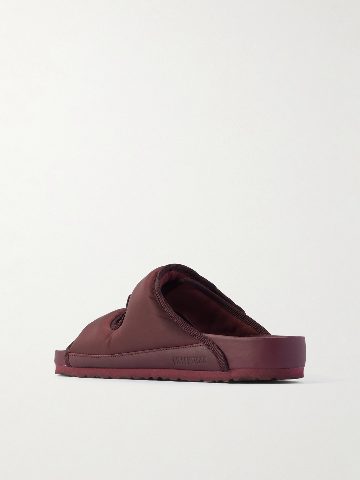 Birkenstock 1774 Arizona Cosny Nylon Double-strap Sandals In Burgundy