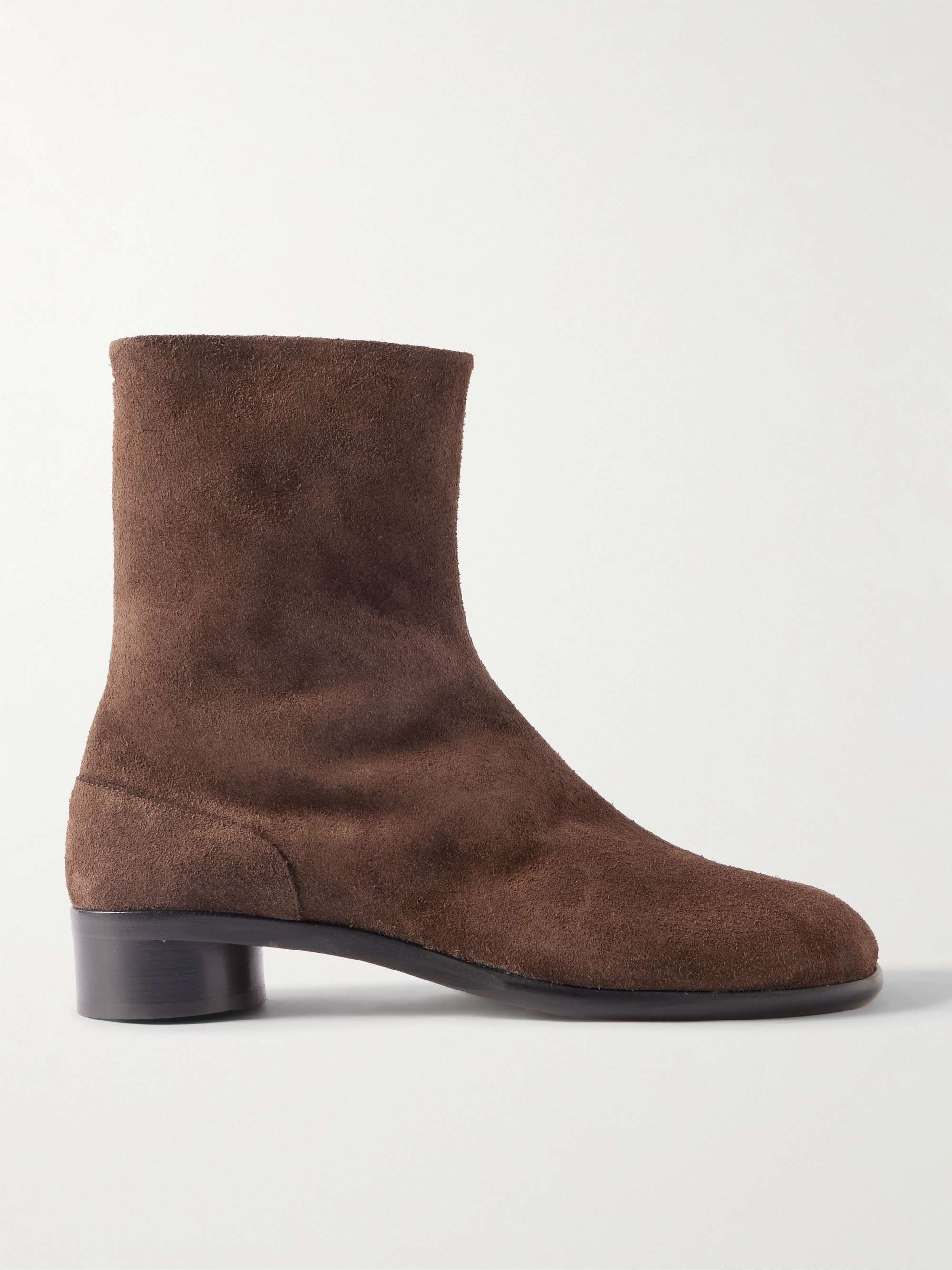 Maison Margiela - Replica Dark Brown Leather & Suede Sneaker