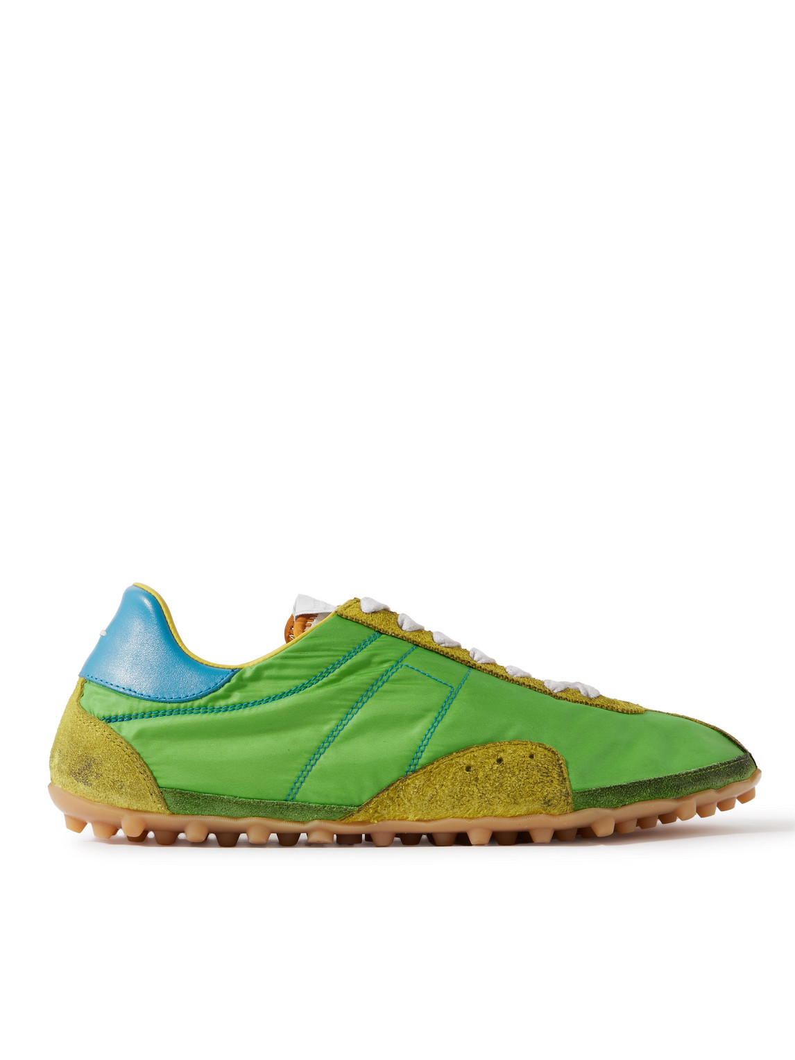 Sprinters Leather and Suede-Trimmed Nylon Sneakers