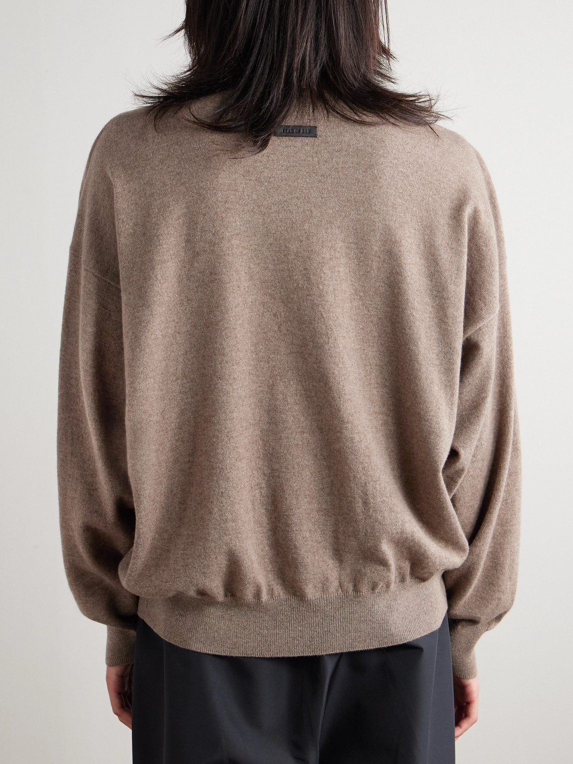 Fear Of God Cashmere Sweater In Brown