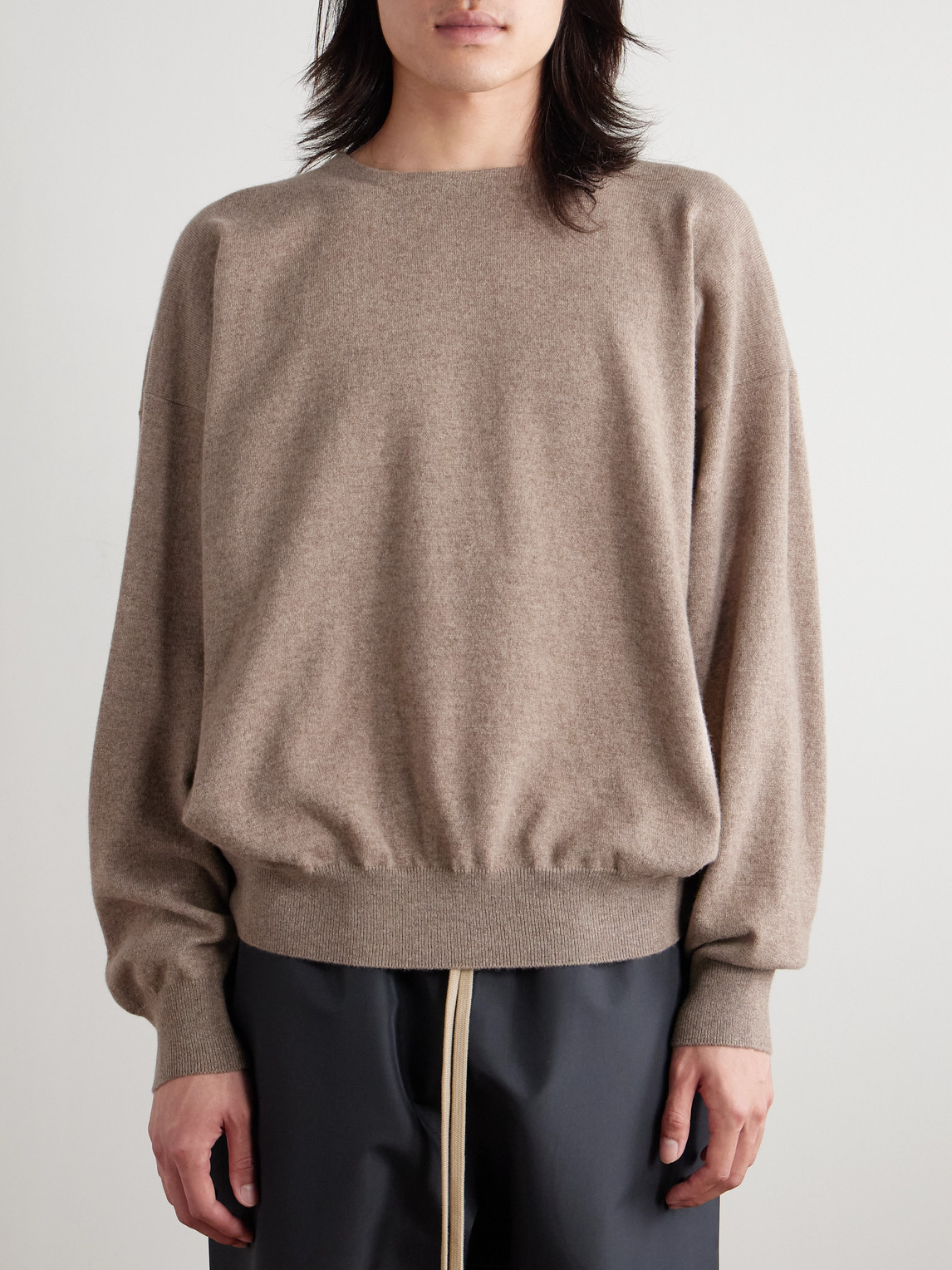 Fear Of God Cashmere Sweater In Brown